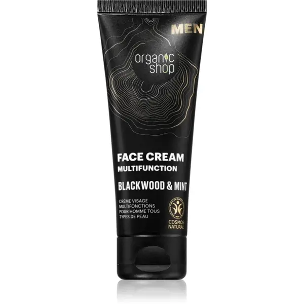 Organic Shop Men Blackwood & Mint cremă multifuncțională faciale pentru bărbați 75 ml