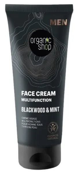 Organic Shop Men Cremă de față multifuncțională Blackwood & Mint, 75 ml