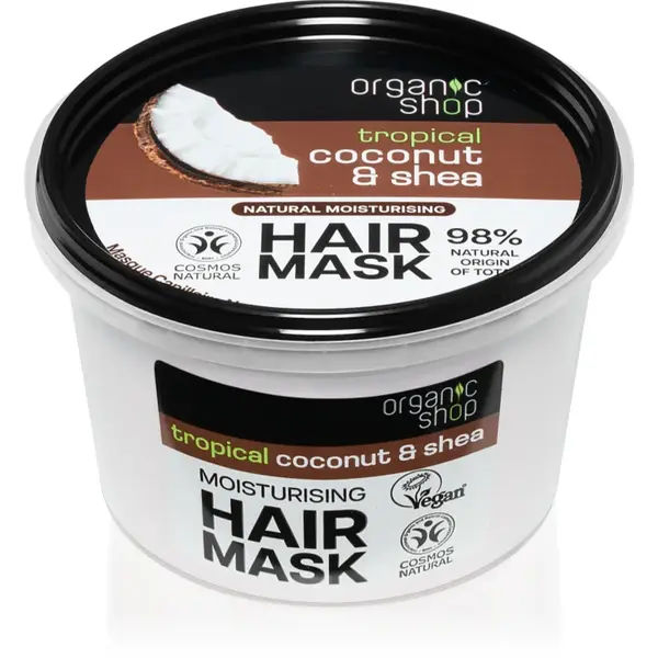 Organic Shop Natural Coconut & Shea crema intensiva de noapte cu efect de hidratare 250 ml