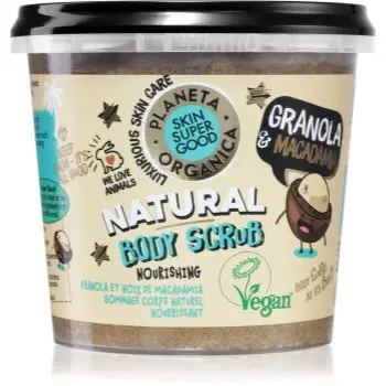 Organic Shop Skin Super Good Granola & Macadamia Exfoliant hrănitor pentru corp