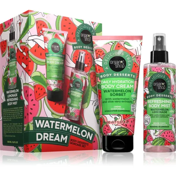 Organic Shop Watermelon Dream Body Desserts Skincare Set set cadou pentru corp