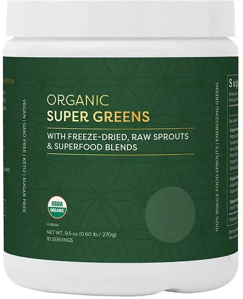 Organic Super Greens, 270 g, Global Healing