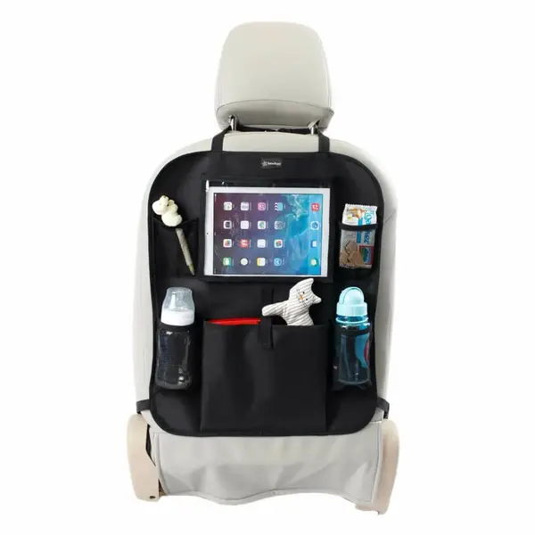 Organizator auto, Bebe Stars, Cu suport pentru tableta, Cu multiple buzunare, Black