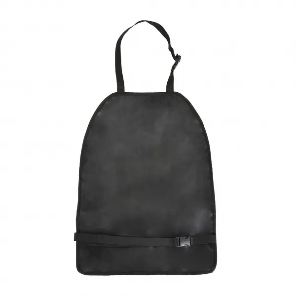 Organizator auto pentru copii Cangaroo Harbour Black,model universal,protejeaza scaunul din fata de murdarie,buzunare multiple,compartiment pentru servetele umede si sticla,dimensiune 59x43 cm