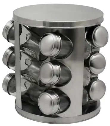 Organizator borcan de condimenteoltz - 12 buc., gri