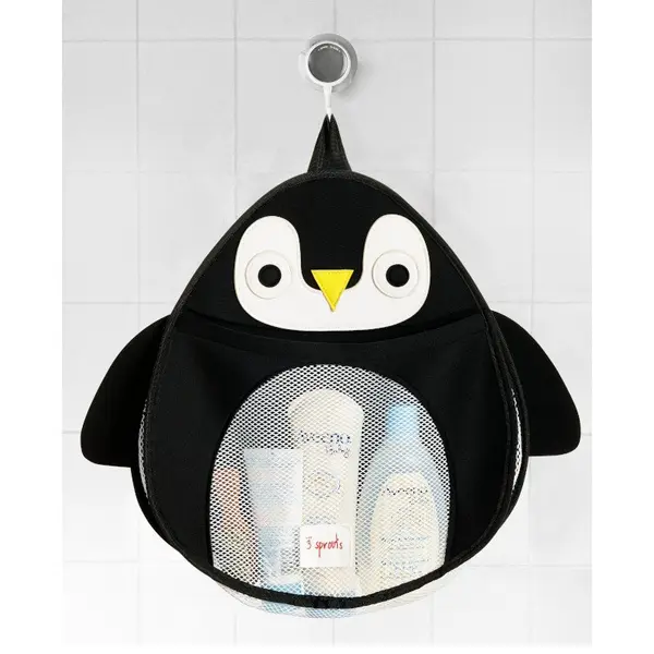 Organizator de baie pentru cosmetice si jucarii Pinguin 3 Sprouts