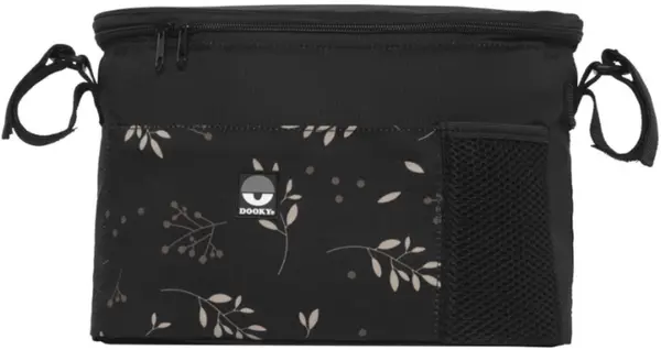 Organizator de cărucior Dooky - Deluxe Romantic Leaves Black