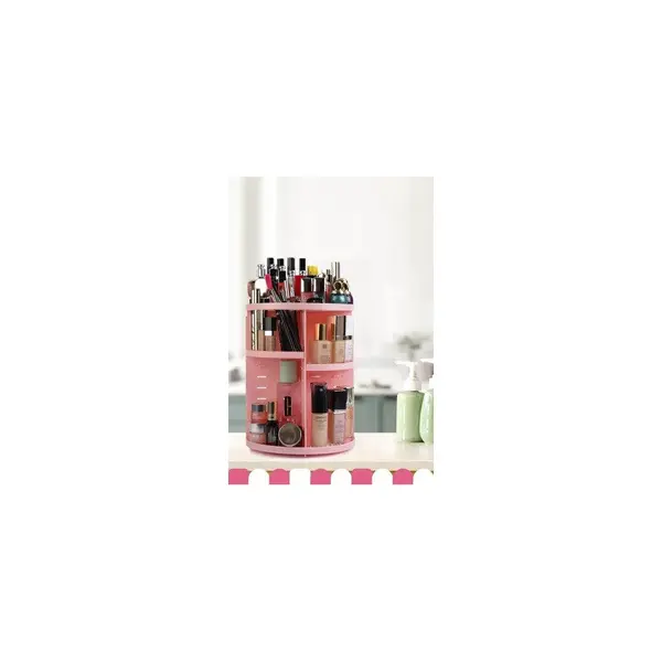 Organizator de machiaj Bino, Negru, 23x31x23 cm