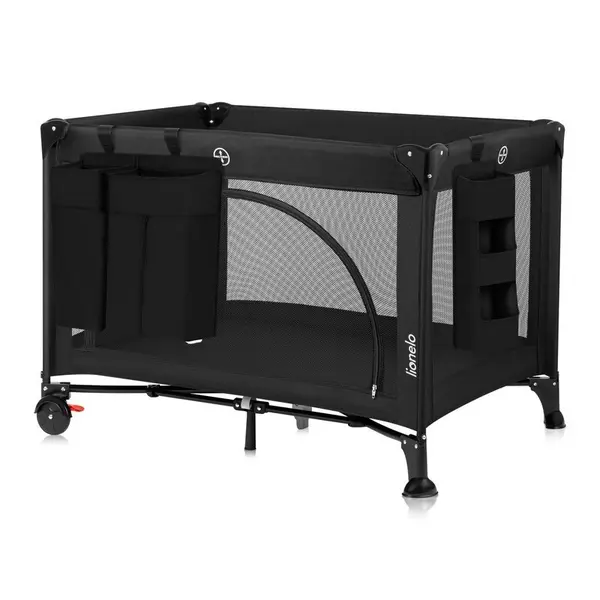 Organizator multifunctional Lionelo Sidepocket L Negru, 3 parti independente cu multiple buzunare, universal, 58x11x58 cm