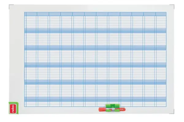 Organizator NOBO Performance, anual, magnetic, 90x60 cm, kit de planificare inclus, albastru Organizator NOBO Performance, anual, magnetic, 90x60 cm, kit de planificare inclus, albastru