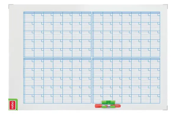 Organizator NOBO Performance, lunar, magnetic, 90x60 cm, kit de planificare inclus, albastru Organizator NOBO Performance, lunar, magnetic, 90x60 cm, kit de planificare inclus, albastru