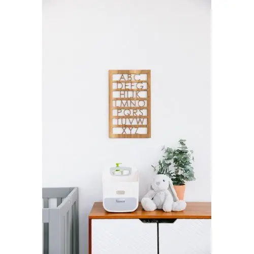 Organizator scutece Ubbi alb si gri