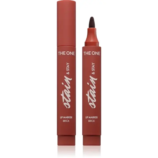 Oriflame The One Stain & Stay ruj cu persistenta indelungata tip cariocă culoare Brick 2.5 g