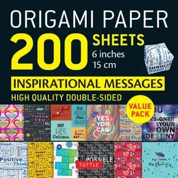 Origami Paper 200 sheets Inspirational Messages 6 inch (15 cm), Loose-leaf/***