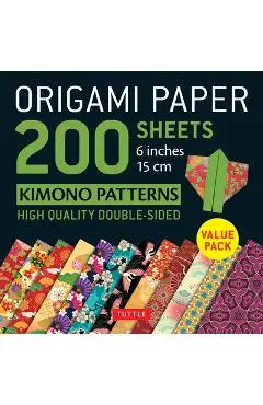 Origami Paper 200 Sheets Kimono Patterns 6 (15 CM): Tuttle Origami Paper: High-Quality Double-Sided Origami Sheets Printed with 12 Patterns (Instructi - Tuttle Publishing