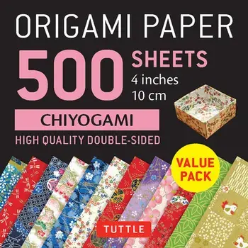 Origami Paper 500 sheets Chiyogami Patterns 4" (10 cm). Tuttle Origami Paper: Double-Sided Origami Sheets Printed with 12 Different Illustrated Patterns/***
