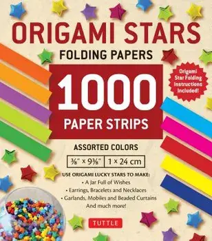 Origami Stars Papers 1,000 Paper Strips in Assorted Colors: 10 Colors - 1000 Sheets - Easy Instructions for Origami Lucky Stars/Tuttle Publishing