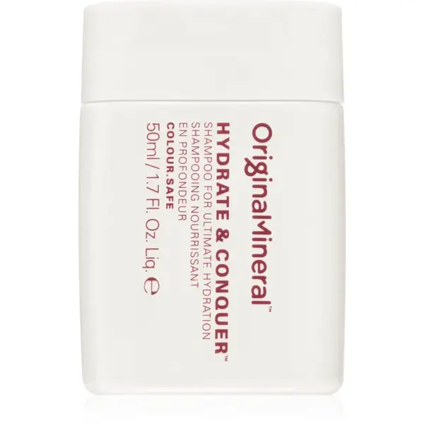 Original & Mineral Hydrate & Conquer sampon hidratant pentru par uscat, deteriorat si tratat chimic 50 ml