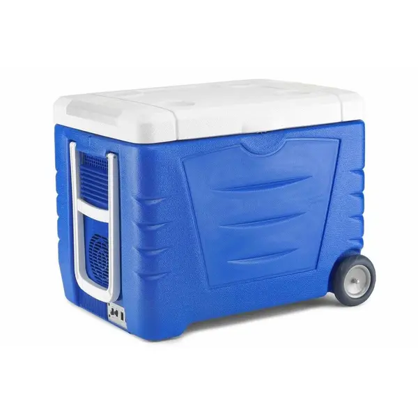 Orion Lada frigorifica cu roti Orion EC-45, 40 L, racire si incalzire, alimentare 12V si 230V, Albastra