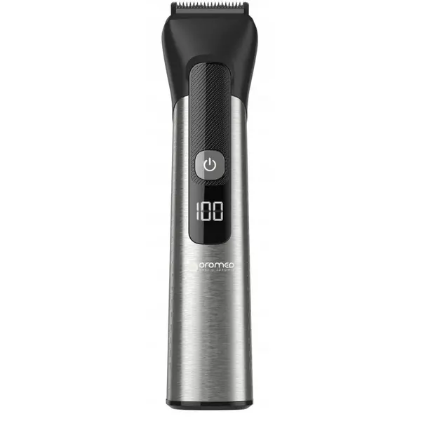 oromed Trimmer Oromed ORO-TRIMMER All In One, 6 niveluri de taiere, Baterie Li‑ion 3.7 V, Negru-Argintiu