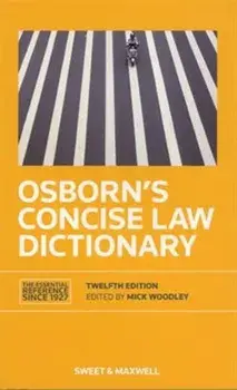 Osborn's Concise Law Dictionary. 12 ed, Paperback/***