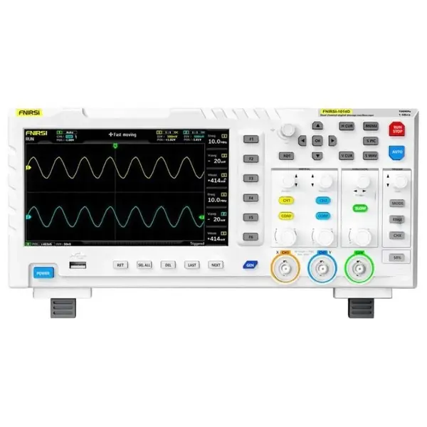 Osciloscop digital, 2 canale, 1GSa/s, 100MHz, FNIRSI 1014D / OSCIL-1014D-FNR