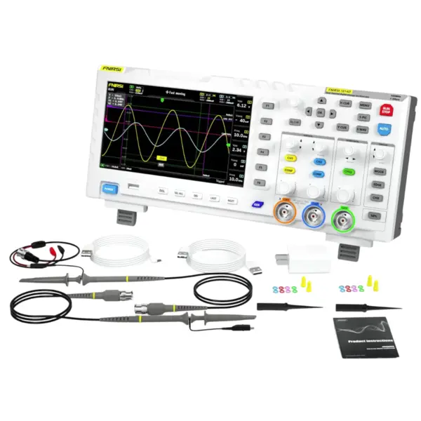 Osciloscop digital 2 in 1, 100 MHz, 1GS s, 2 canale, generator de semnal, FNIRSI 1014D