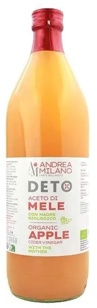 Oțet de mere bio nefiltrat, cu "mamă", 1 L, Andrea Milano