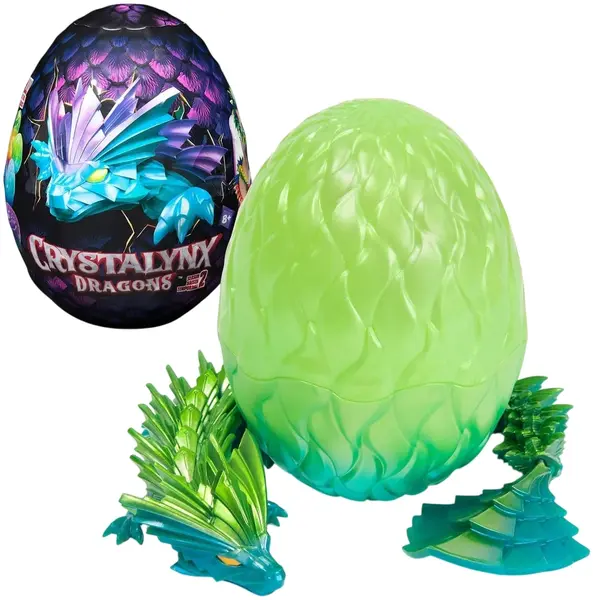 Ou cu o figură surpriză Spin Master - CrystaLynx Dragons, 32 cm, sortiment