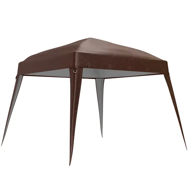 Outsunny Acoperiș de schimb pentru pavilion, prelată de schimb pentru pavilion de grădină 3 x 3 m, înlocuitor acoperiș pentru cort de grădină, UPF50+, material Oxford, Cafea | Aosom Romania