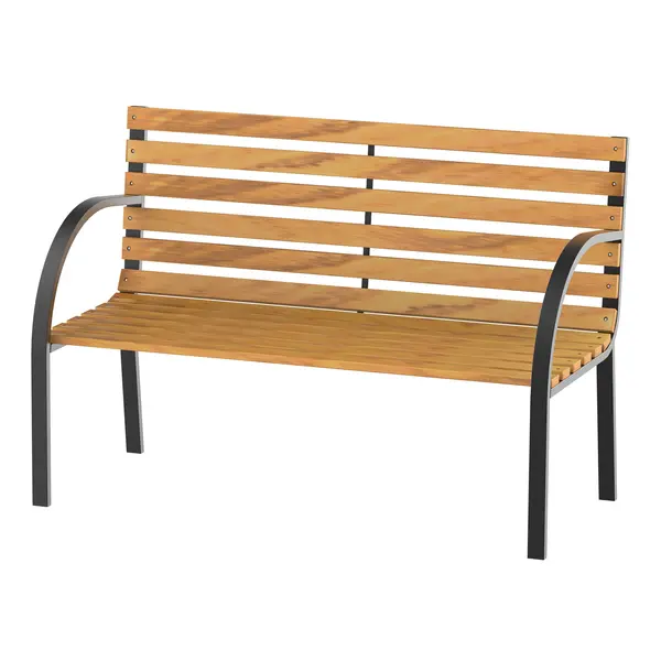 Outsunny Banca de Gradina sau Terasa cu 2 locuri, in Otel 122L x 60L x 80Hcm | Aosom Romania