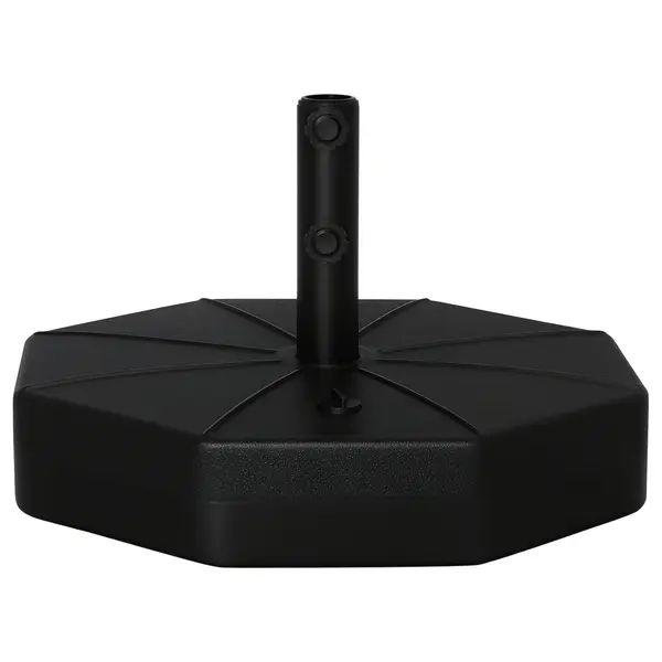 Outsunny Bază pentru Umbrelă din Plastic cu Stâlpi de Ø38/48 mm, Ø60x36 cm, Negru | Aosom Romania