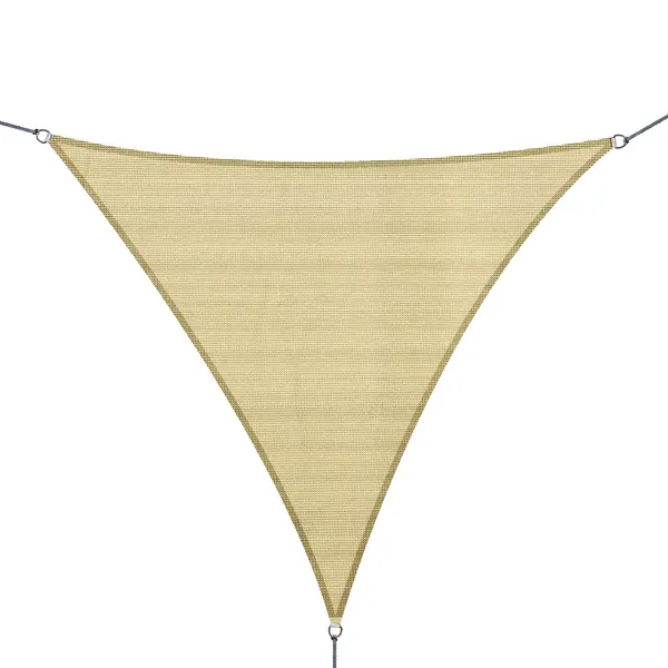 Outsunny Cort Parasolar Tringhiular Bej, 4x4x4m