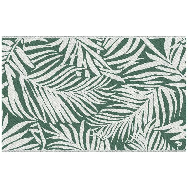 Outsunny Covor de Exterior pentru Balcon și Terasă, Rezistent la Raze UV, 152x243 cm, Verde și Alb | Aosom Romania