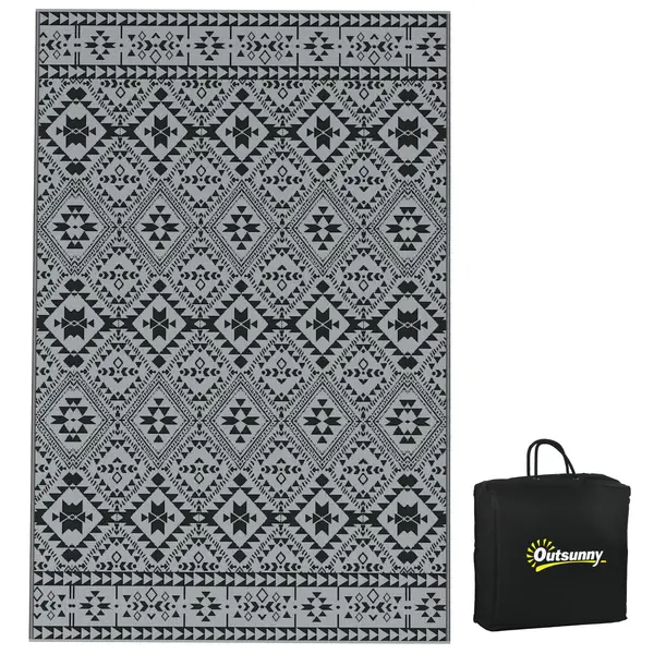 Outsunny Covor de Exterior Reversibil cu Geanta de Transport | Aosom Romania