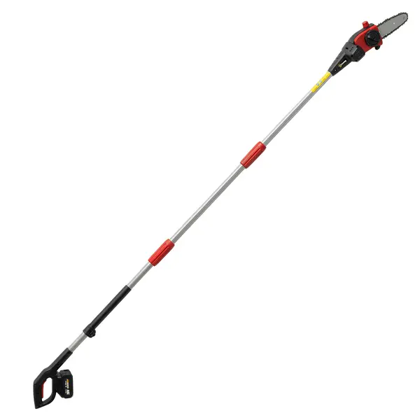 Outsunny Drujbă electrică extensibilă 1,94-2,56 m cu 2 baterii 4,0 Ah Încărcător Blocare dublă Ungere automată | Aosom Romania