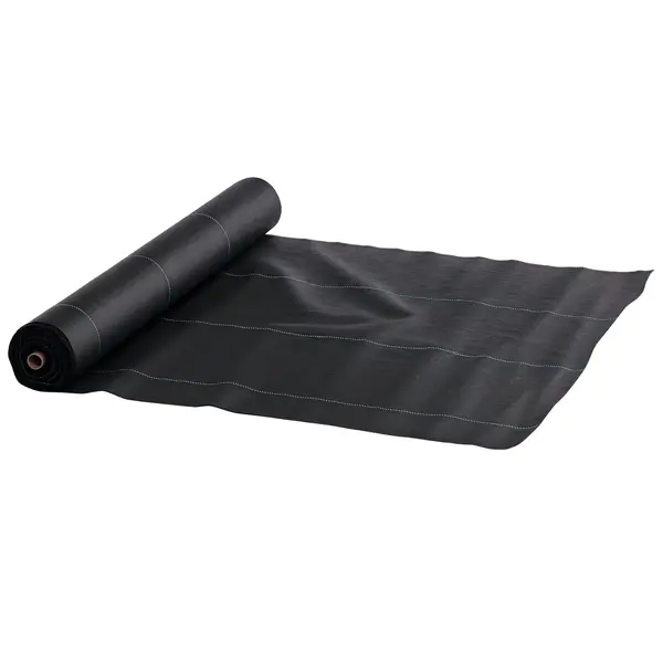 Outsunny Folie pentru Mulcire 60g/m², Respirabilă și Anti-UV din Polipropilena, 100x2 m, Negru | Aosom Romania