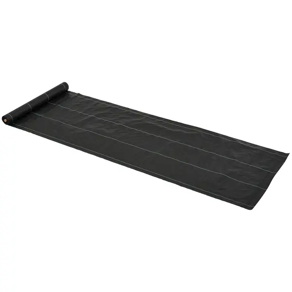 Outsunny Folie pentru Protecția Solului Drenantă și Respirabilă, 50x1 md în PP, pentru Grădina de Legume | Aosom Romania