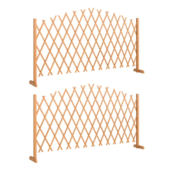 Outsunny Gard extensibil grilaj armonică separator grădină | Aosom Romania