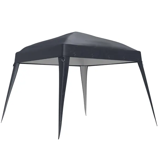 Outsunny Husă de schimb pentru pavilion, prelată de schimb pentru pavilion de grădină 3 x 3 m, înlocuitor acoperiș cort de grădină, UPF50+, țesătură Oxford, gri închis | Aosom Romania