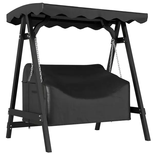 Outsunny Husă pentru leagăn de grădină 2 locuri, husă de protecție impermeabilă, rezistentă la vânt și la UV, material Oxford 420D | Aosom Romania