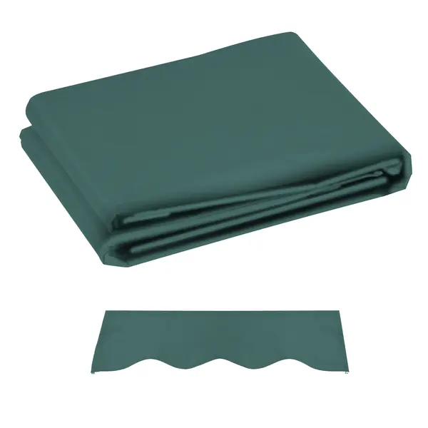 Outsunny Material de Înlocuire pentru Copertină Retractabilă, 282x250 cm, verde | Aosom Romania