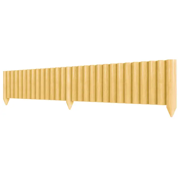 Outsunny Panou decorativ gard de grădină din lemn, rezistent și ușor de instalat pentru patio, gazon, alee 176x38 cm natural | Aosom Romania
