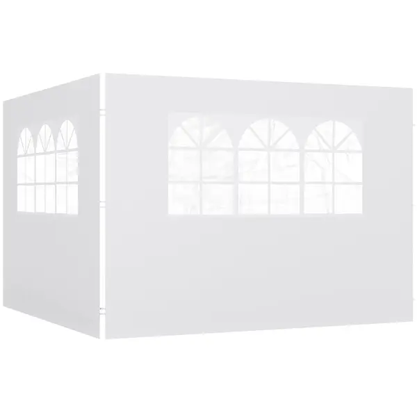 Outsunny Panouri Laterale pentru Foișor Pop-Up, 3x2m, Alb | Aosom Romania