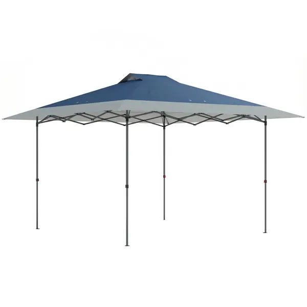 Outsunny Pavilion aprox. 4x4 m rezistent la apă, stabil, rezistent la iarnă, pop-up pliabil cu funcție de închidere într-un pas, UV50+ | Aosom Romania