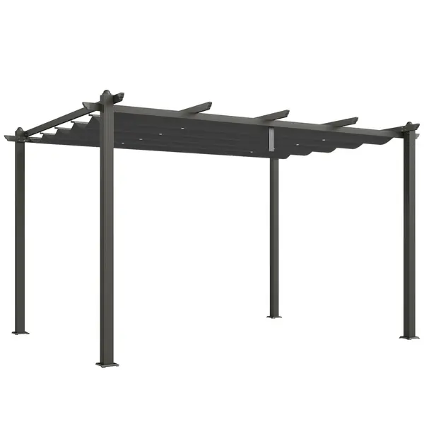 Outsunny Pergola cu Acoperis Retractabil de 3 x 4 (m) | Aosom Romania