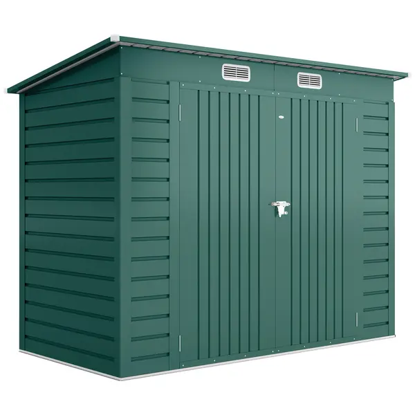 Outsunny Sopron Gradina 8×4 ft – Otel Galvanizat pentru Depozitare | Aosom Romania