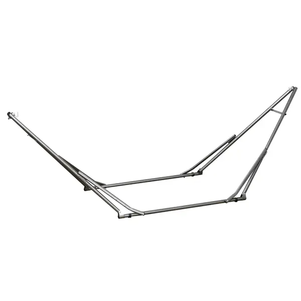 Outsunny suport hamac 2-în-1, rezistent la intemperii, suport pentru rufe, 290 cm x 92 cm x 88 cm, Negru | Aosom Romania