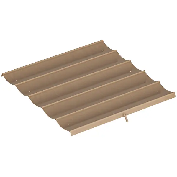 Outsunny Tettuccio di Ricambio per Gazebo 3x3 m con 10 Fori di Drenaggio Grigio | Aosom Romania