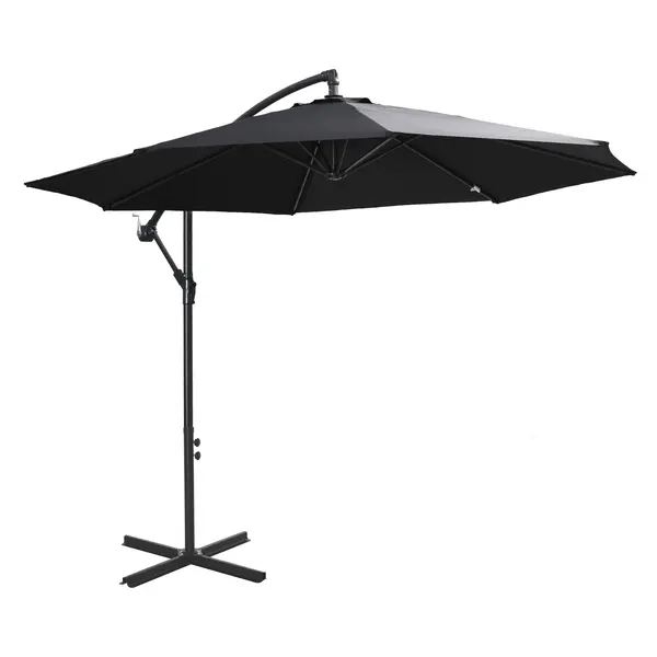Outsunny Umbrelă pendul Umbrelă de soare cu manivelă | Aosom Romania